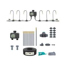 Temporizador Inteligente De Irrigação Para Jardim Com Duas Zonas, Display LCD, Kit De Irrigação Com