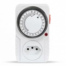 Temporizador Mecânico De Tomada Bivolt Programável Liga Desl - LUA TEK