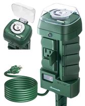 Temporizador mecânico externo de estaca de energia DEWENWILS Waterproof