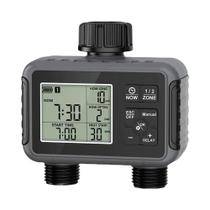 Temporizador Programável De Mangueira De Jardim De 2 Zonas Insoma Controlador De Irrigação