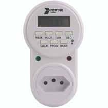 Temporizador Timer Digital Programável Tomada Bivolt Fertak Temporizador Timer Digital Programável Tomada Bivolt Fertak