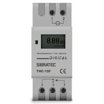 Temporizador Timer Digital THC-15F Sibratec Bivolt 100/240V 16a