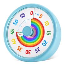 Temporizador Visual HIPPIH Silencioso de 60 Minutos com Arco-Íris para Crianças Temporizador Visual HIPPIH Silencioso de 60 Minutos com Arco-Íris para Crianças