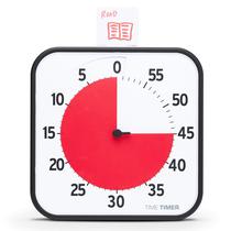 Temporizador visual TIME TIMER 30 cm e 60 minutos com cartão apagável a seco para crianças