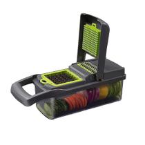 Temporizadores de cozimento 7 lâminas de corte de batata descascador de alho ralador dicer utensílios de cozinha manual cortador de frutas vegetais