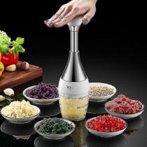 Temporizadores de cozinha prensas de cozinha triturador de alho dividido suco de gengibre alho picado purê de aço inoxidável multifuncional