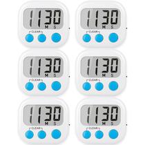 Temporizadores Digitales de Cocina Paquete de 6 AOUCE con Alarma Fuerte Blanco Temporizadores Digitales de Cocina Paquete de 6 AOUCE con Alarma Fuerte Blanco