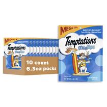 Temptations MixUps Surfer's Delight Cat Treats 180 g, pacote com 10