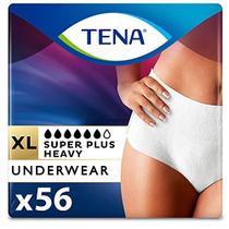 TENA Incontinência & Roupa interior Pós-Parto para Mulheres, Super Plus Absorbency - X-Large - 56 Count