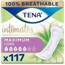 TENA Intimates Máxima Absorvência Incontinência/Bexiga Almofada de Controle de Bexiga para Mulheres, Comprimento Longo, 117 Contagem (3 Pacotes de 39)