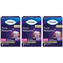 tena pants noturna com tecnologia antivazamento máxima proteção para toda a noite 21un tam g/eg