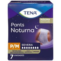 tena pants noturna com tecnologia antivazamento máxima proteção para toda a noite 7un tam p/m