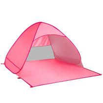 Tenda Barraca de Praia Proteção Sol Portátil Adulto Rosa