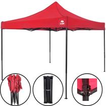 Tenda Barraca Gazebo Vermelha 3 x 3 Metros Articulada Praia Belfix