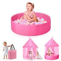 Tenda Brinquedoteca 3 em 1 Hikiddy Princess Castle Rosa