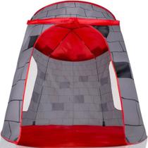 Tenda Castelo para Meninos Montável com Maleta Vermelho DMToys