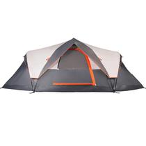 Tenda de acampamento Mobihome para 6 pessoas à prova d'água, configuração rápida, cinza