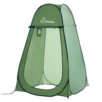 Tenda de Chuveiro Portátil WolfWise Pop Up - Privacidade e Design Verde