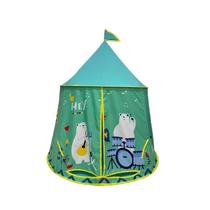 Tenda de jogos interna Teepee Play House Green Kids Portable