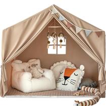 Tenda de jogos Razee Kids Playhouse interna/externa (cáqui)
