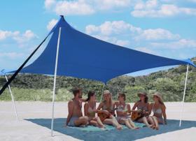 Tenda de praia Bestset 3x3m UPF50+, abrigo solar à prova de vento
