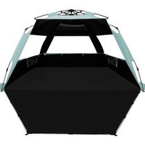 Tenda de praia brancaFang XL 252x140x140cm com proteção UV para 4 pessoas
