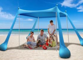Tenda de praia Canopy CHNENOMME UPF50+ 3x3m com acessórios