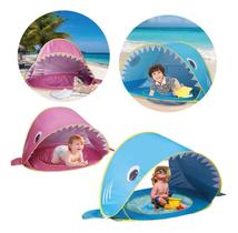 Tenda de Praia Com Piscina Infantil Modelo Tubarão Azul SNH03 Snel Home Tenda de Praia Com Piscina Infantil Modelo Tubarão Azul SNH03 Snel Home