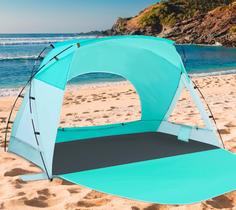 Tenda de praia Etto 285x168x185cm UPF 50+ impermeável 6-8 pessoas Tenda de praia Etto 285x168x185cm UPF 50+ impermeável 6-8 pessoas