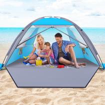 Tenda de Praia Happy Travel UPF 50+ para 3 a 8 Pessoas - Proteção UV