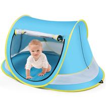Tenda de praia para bebês Kapeazo Sun Shade com mosquiteiro UPF 50+ Tenda de praia para bebês Kapeazo Sun Shade com mosquiteiro UPF 50+