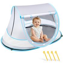 Tenda de praia para bebês Techip Pop Up Sun Shade UPF 50+ UV cinza Tenda de praia para bebês Techip Pop Up Sun Shade UPF 50+ UV cinza