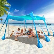 Tenda de praia Rhino Valley 3x3m UPF50+ Shade com sacos de areia Tenda de praia Rhino Valley 3x3m UPF50+ Shade com sacos de areia