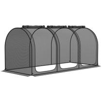 Tenda de Proteção para Plantas Outsunny 270x120x120 cm para Horta Tenda de Proteção para Plantas Outsunny 270x120x120 cm para Horta