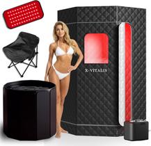 Tenda de Sauna a Vapor Portátil X-Vitalis com Terapia Infravermelha 3L