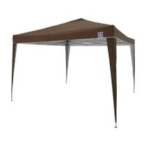 Tenda Gazebo 3 X 3 Poliester Dobr. Alum. (3333) (i) Marrom Bel Fix Marrom