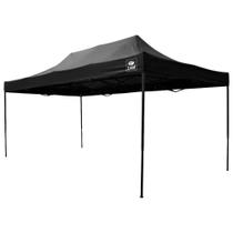 Tenda Gazebo 3 x 4,5m Dobrável King Size Preto BELFIX