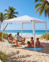 Tenda Gazebo 3x3 Branca Guarda Sol Camping Praia Eventos e Área de Lazer com Proteção Solar Belfix