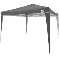 Tenda Gazebo 3x3 Dobrável Cinza Sanfonada 330800 BEL