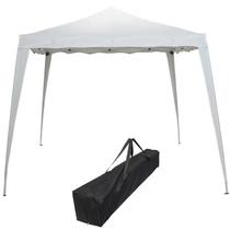 Tenda Gazebo Articulada 2,4x2,4 m Barraca Praia Sanfonada Dobrável Branca Alumínio com Bolsa Tenda Gazebo Articulada 2,4x2,4 m Barraca Praia Sanfonada Dobrável Branca Alumínio com Bolsa
