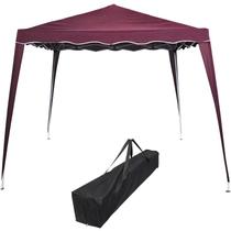 Tenda Gazebo Articulada Base 3x3 m Barraca Praia Sanfonada Dobrável Bordo Alumínio com Bolsa - Importway