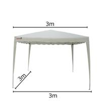 Tenda Gazebo Articulado Alumínio 3m x 3m Várias Cores IMPORTWAY