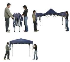 Tenda Gazebo Azul em Poliéster 3X3 Metros Articulada c/ Pés em Alumínio X-Flex MOR Tenda Gazebo Azul em Poliéster 3X3 Metros Articulada c/ Pés em Alumínio X-Flex MOR