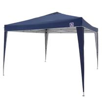 Tenda Gazebo Azul Sanfonada 3x3m Bel Fix para Praia Camping Acampamento