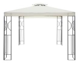 Tenda Gazebo Base Larga Aco E Poliester 3x3m Branco - Angra Tenda Gazebo Base Larga Aco E Poliester 3x3m Branco - Angra