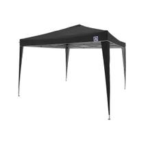 Tenda Gazebo Bel Dobrável Poliéster 3X3M Preto