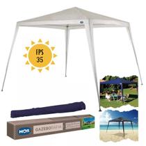 Tenda Gazebo de Praia Barraca Mor Rafia Base 3x3 Metros c/ Sacola Camping