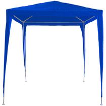 Tenda Gazebo Desmontável 2,0x2,0 m Barraca Praia Camping Azul Importway IWGZM-2 AZ