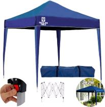 Tenda Gazebo Desmontável 2x2m Barraca Praia Camping Cor Azul The Black Tools