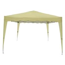 Tenda Gazebo Dobrável 3m x 3m Poliéster Bege Bel 331500 Bel Fix